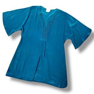 Maryan Mehlhorn • Luxe 100% Silk Beach Tunic || Small